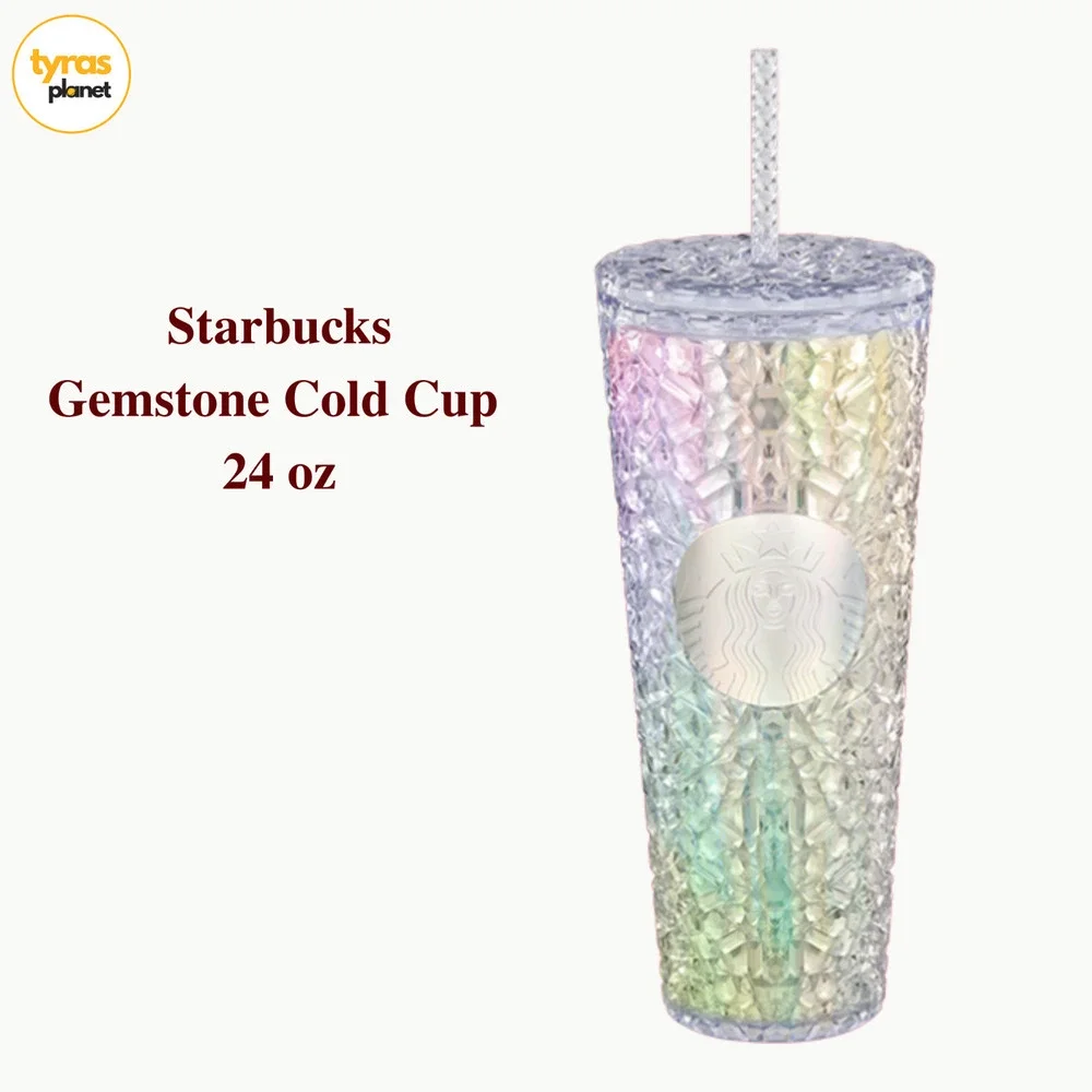 Starbucks Holiday Gemstone glimmering cold cup‎ Tumbler Ice 24 oz Venti NWT